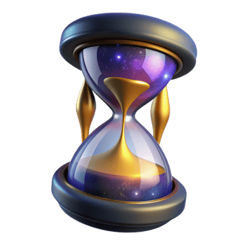 serene contemporary Hourglass Empty Top View Cutout Element genuine png