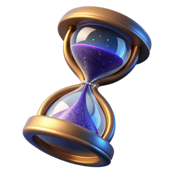 extraordinary contemporary Hourglass Empty Top View Cutout Element high quality png