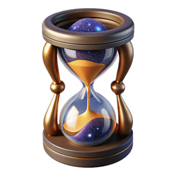 vibrant abstract Hourglass Full Top View Cutout png
