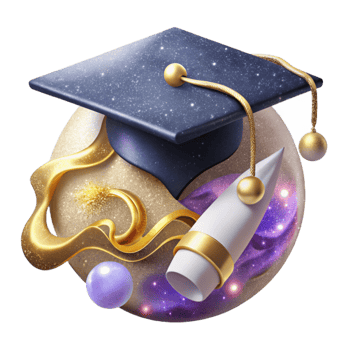 impressive traditional Modern Calligraphy Graduation Announcement Isolated png