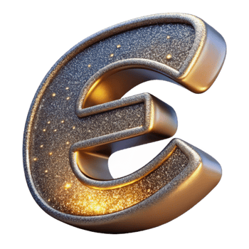 vibrant creative Moon Phase Font Isolated high resolution png