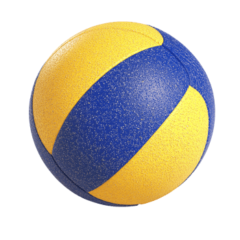 Volleyball ball with no background png
