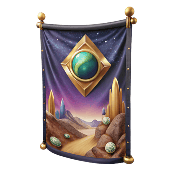 impressive rustic Tapestry Wall Hanging with Mythological Scene Isolated authentic png