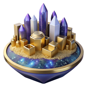 vibrant artistic Three Point Perspective Cityscape Isolated Element png