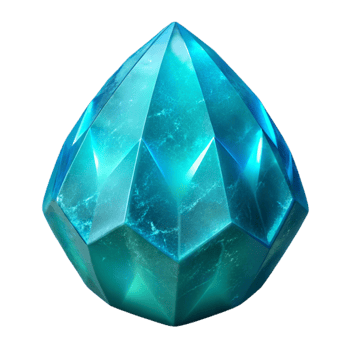 stunning contemporary Turquoise Blue Gemstone Isolated Element high resolution png