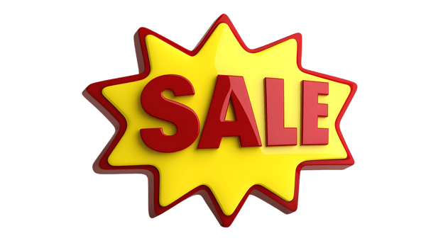 Sale Promotion Starburst Icon Bright Yellow and Red Design for Marketing Advertising Discou png