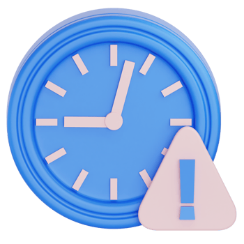 Over due 3d icon png