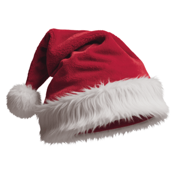 Festive headwear for a jolly celebration the classic red and white cap isolated on transparent background png