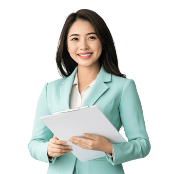 Professional holding a piece of paper with pride png