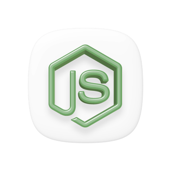 Node js framework 3d icon transparent background png