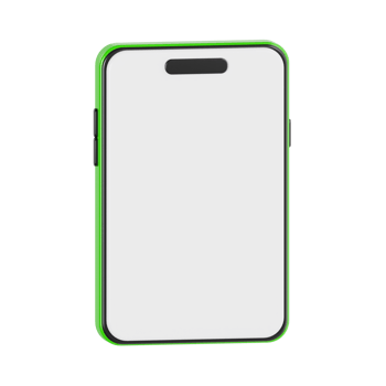 Minimalistic Green Smartphone Mockup png
