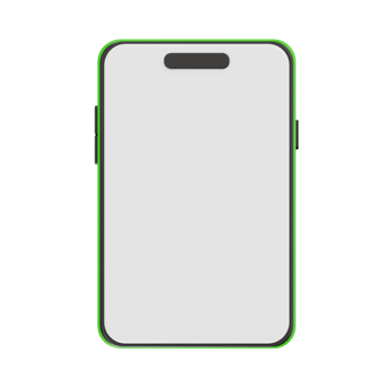 3D Mobile Phone with Blank Screen png