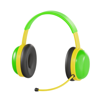 Modern Headset with Microphone for Communication png