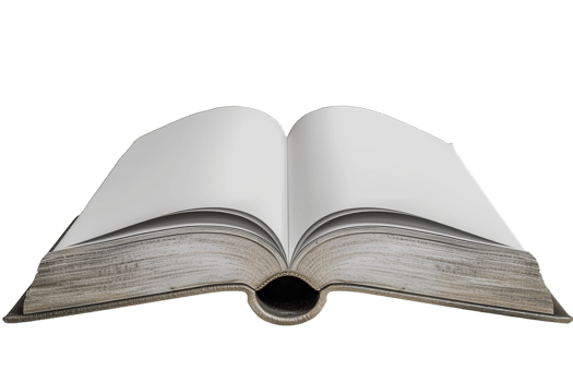 An open book on a black background png