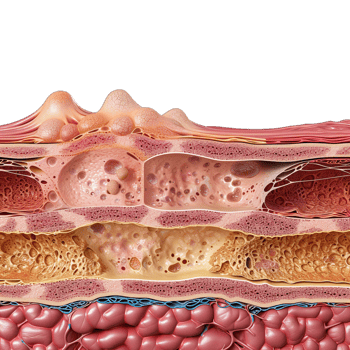 The layers of the skin are shown in this image png