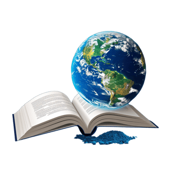 Earth globe book png