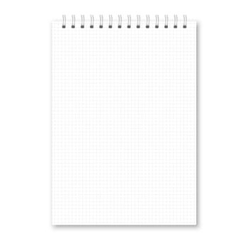 realistic closed notebook vector