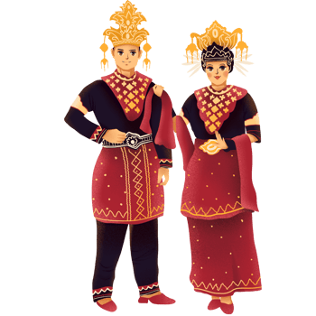 traditional clothing of the Tidung tribe from Kalimantan png