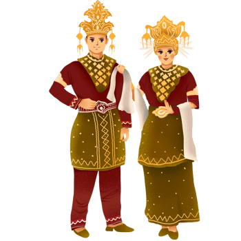 ethnic clothes of the Tidung tribe png