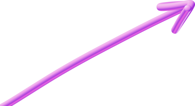 A purple arrow pointing upward png