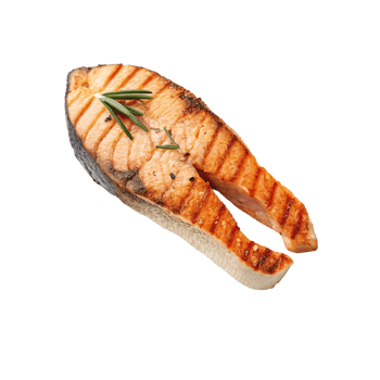Grilled Salmon Steak Piece png