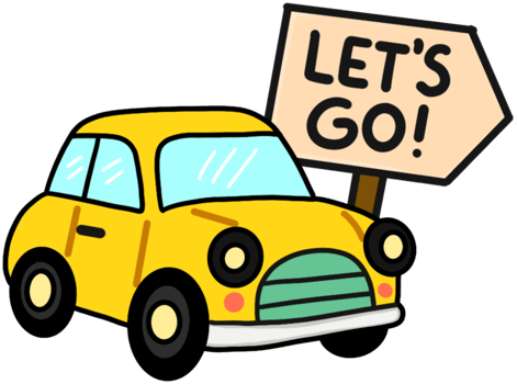 Car yellow travel png