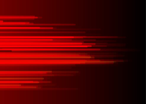 Glowing red minimal lines abstract futuristic tech background vector