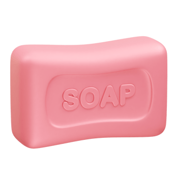 Soap Bar for Hygiene icon 3d render Soap icon 3d render illustration png