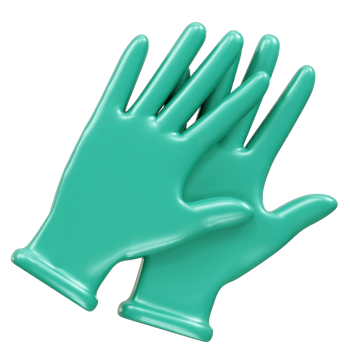 Medical surgeon hand gloves 3d illustration 3d icon. Medical hand gloves icon 3d render png
