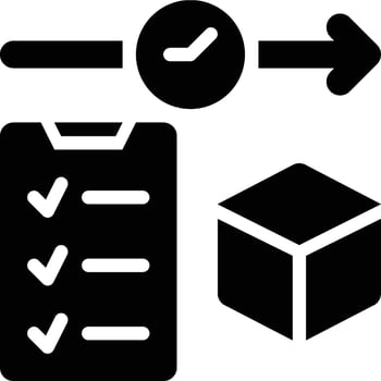 Time Management, Deadline, Management Solid Glyph Icon vector