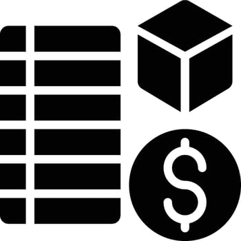 Budgeting, Budget Management, Budget Planning Solid Glyph Icon vector