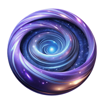 elegant retro A swirling vortex of stardust and cosmic energy, illuminated by distant galaxies, in a celestial, astronomical style top tier png