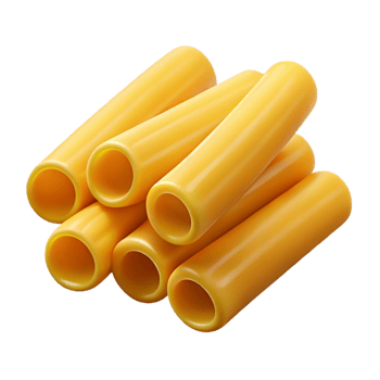 extraordinary joyful artistic Penne pasta tube, texturesurface, soft lighting, top-down view, detaileillustration, isolateon transparent background,high-resolution product photography original png