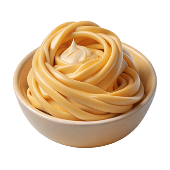 magnificent standout Perfectly cookefettuccine pasta, coatein creamy Alfredo sauce, studio lighting, detaileillustration, isolateon transparent background,high-resolution product photography png