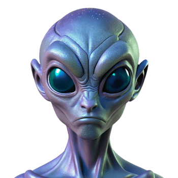 pristine rare A close up portrait of an alien with iridescent skin and multifaceted eyes, intricate details, dramatic lighting, rendered in a hyperrealistic style png