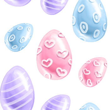 Easter eggs seamless pattern png