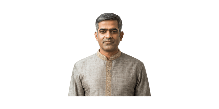 Middle-Aged Man In Traditional Attire. Cultural Heritage And Fashion Isolated On Transparent Background png