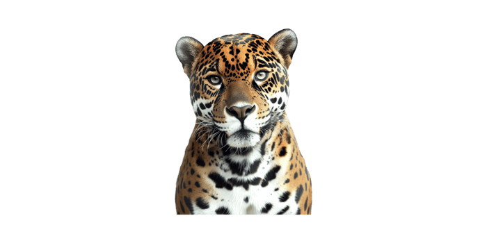 Jaguar Portrait. Majestic Wildlife And Conservation Symbol Isolated On Transparent Background png