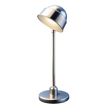 stunning dreamy vintage Floor lamp, modern design, chrome finish, white shade, studio lighting, isolateon transparent background,high-resolution product photography high resolution png