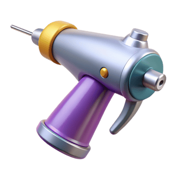 radiant bohemian Dental drill, high-speed, with attachebur, studio lighting, isolateon transparent background,high-resolution product photography masterfully captured png