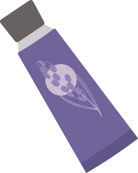 Lavender Scented Cream Tube Illustration png