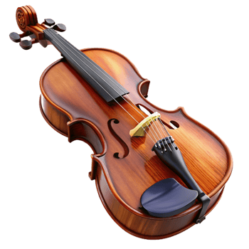 memorable gothic Antique violin, highly polishewood, worn strings anbow, studio lighting, detaileillustration, isolateon transparent background,high-resolution product photography high resolution png