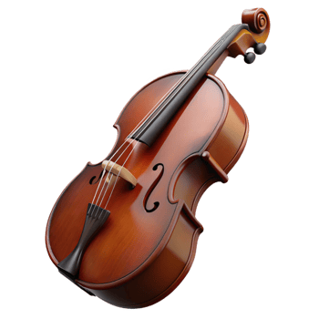 beautiful dynamic art deco Double bass, dark wood, large body, soft lighting, side view, detaileillustration, isolateon transparent background,high-resolution product photography flawless png