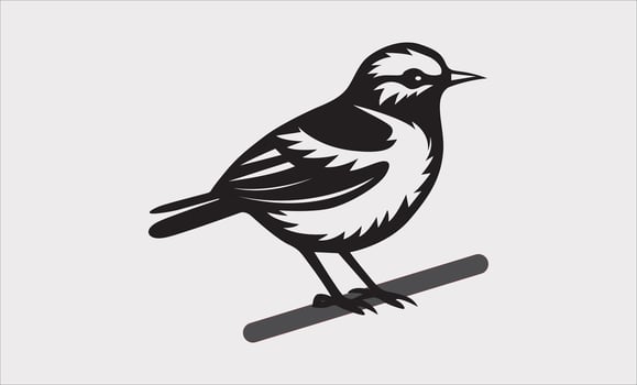 Bird on a tree branch vector