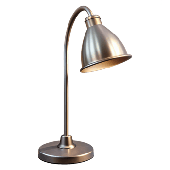 dramatic breathtaking Tall metal floor lamp, brushenickel finish, adjustable shade, soft lighting, isolateon transparent background,high-resolution product photography authentic png