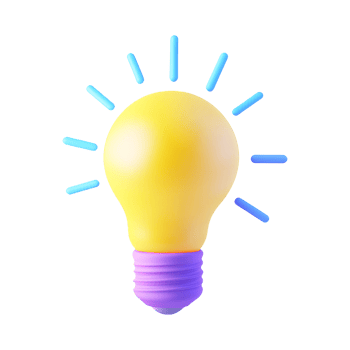Yellow Light Bulb Icon for Creativity, Ideas, and Innovation Concepts png