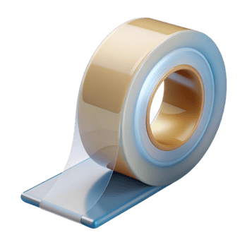 captivating gothic Roll of clear packing tape, dispenser included, glossy finish, soft lighting, product shot, isolateon transparent background,high-resolution product photography impeccable png