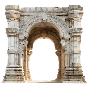 Ancient Carved Marble Archway png
