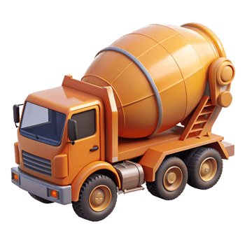 unforgettable gothic Cement mixer truck, rotating drum, detailechassis, matte finish, soft lighting, side view, isolateon transparent background,high-resolution product photography original png