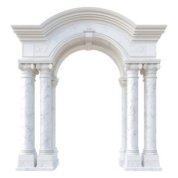 Marble Arch with Classic Columns png
